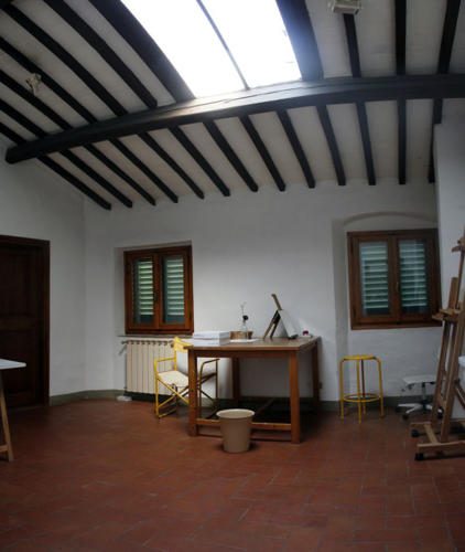 Giotto työhuone, 1. krs